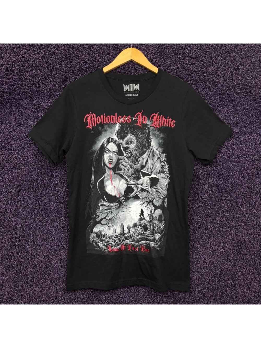 Motionless in White Love At First Bite Decades T-Shirt Size Medium